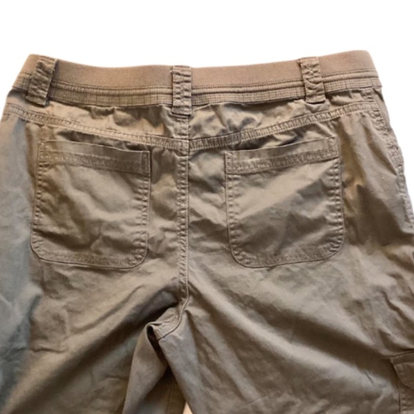 Style&Co Womens Olive Green Capris, 10P - Picture 2 of 4